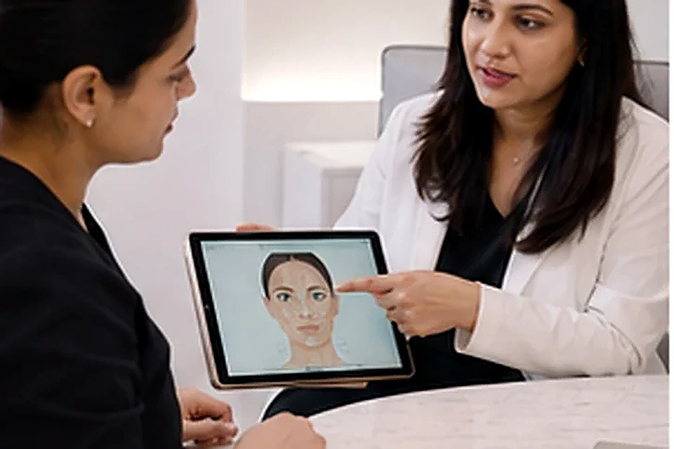 Facial treatment planning related to Glow / Party Peel at Nadhira Cosmo Clinic, Avadi