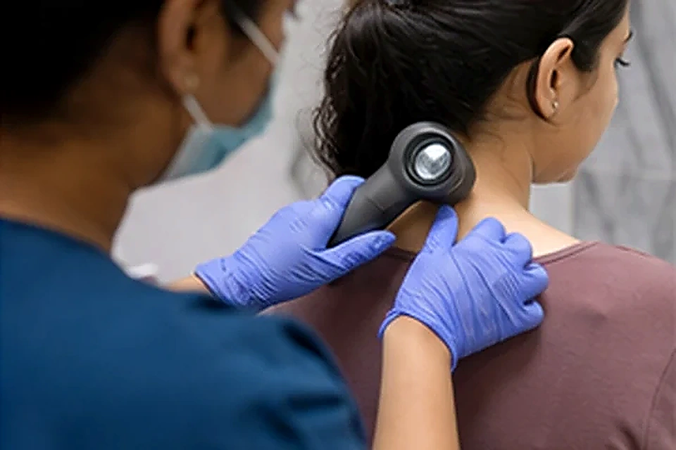 Dermatoscope examination related to Feel Confident in Your Skin at Nadhira Cosmo Clinic, Avadi