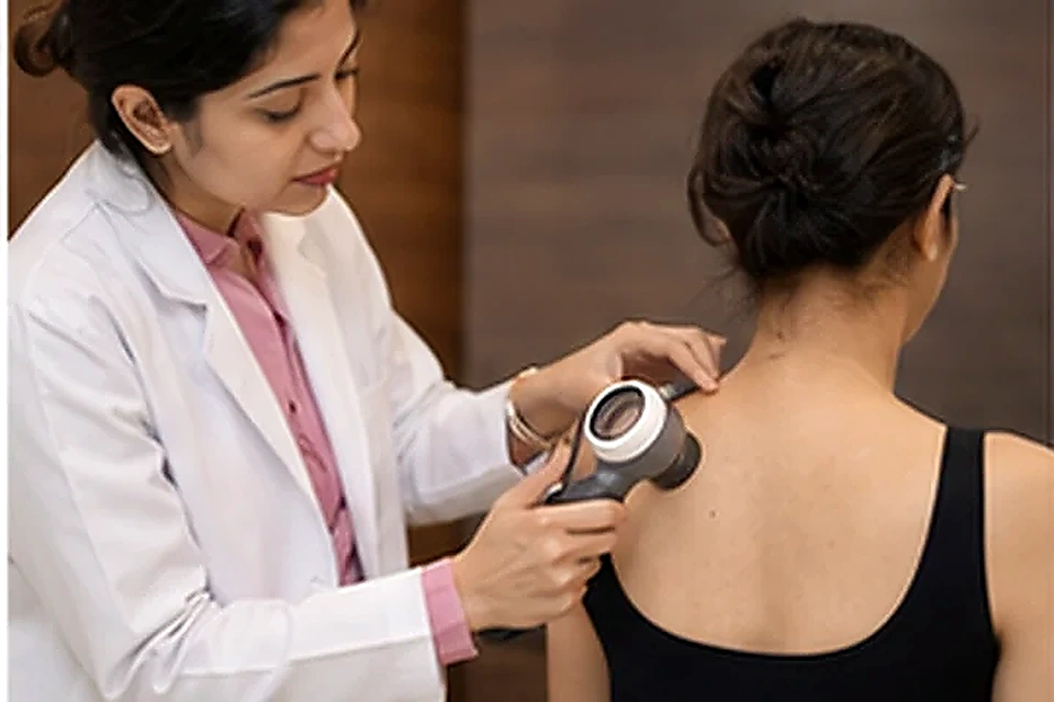 Mole examination related to Feel Confident in Your Skin at Nadhira Cosmo Clinic, Avadi