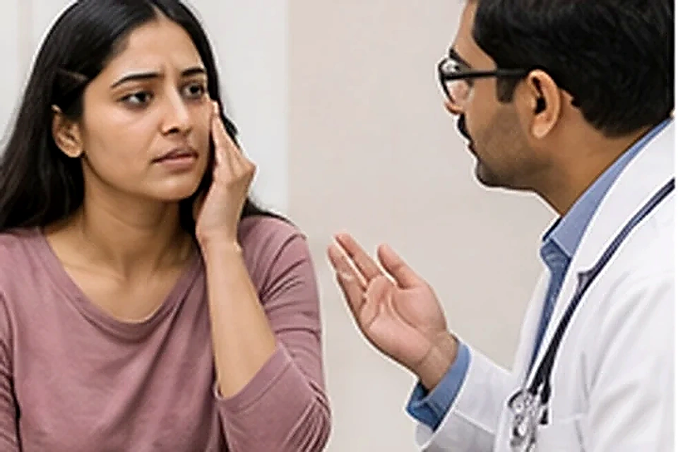 Ear pain consultation related to Botox & Fillers at Nadhira Cosmo Clinic, Avadi