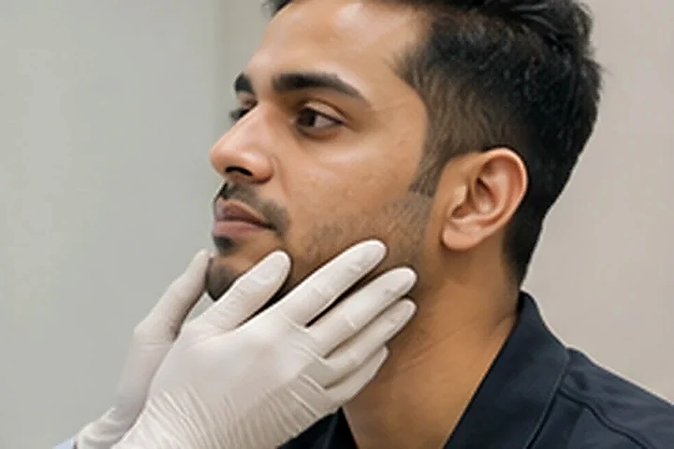 Jawline assessment related to Complete Skin, Hair & Aesthetic Solutions at Nadhira Cosmo Clinic, Avadi