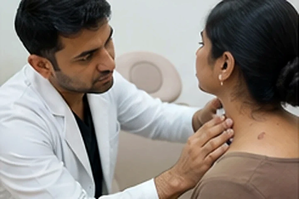 Skin tag planning related to Dermato Surgical Procedures at Nadhira Cosmo Clinic, Avadi