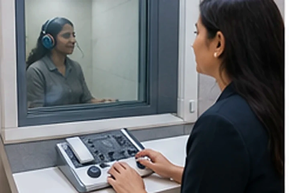 Audiometry booth related to Feel Confident in Your Skin at Nadhira Cosmo Clinic, Avadi