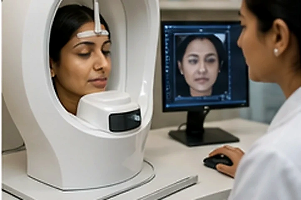 Skin analysis equipment related to Feel Confident in Your Skin at Nadhira Cosmo Clinic, Avadi