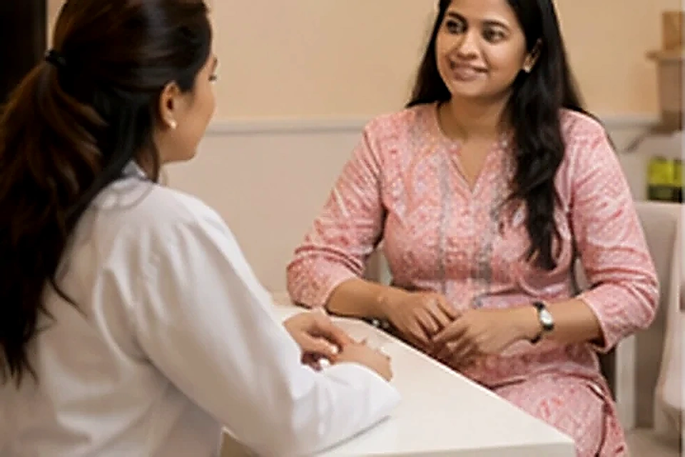 Antenatal consultation related to Cancer Screening at Nadhira Cosmo Clinic, Avadi